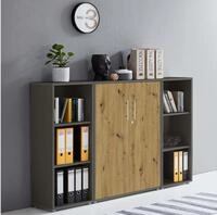 Aktenschrank in Anthrazit Artisan Eiche Office Edition abschlie&szlig;bar als