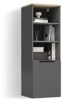 Livinity Universalschrank Piave Anthrazit/Sonoma | mit einer T&uuml;r