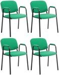 CLP Stapelstuhl 4er Set mit Armlehnen gepolstert Ken Pro, Konferenzst&uuml;hle...