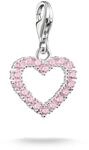 THOMAS SABO Charm-Anh&auml;nger Pink Heart Original Sterling Silber