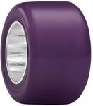 PANDORA Mini Charm aus Sterling-Silber mit violettem Murano-Glas, Moments,...