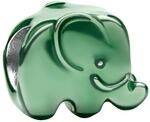 PANDORA Gr&uuml;ner Elefant Mini Charm aus Sterling-Silber mit Emaille, Moments,