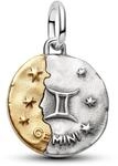 PANDORA Dierenriem Tweeling Medaillonbedel 764989C01 Charm Anh&auml;nger