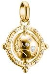 THOMAS SABO Charm-Anh&auml;nger Globus Goldfarben CC1348-M01-14