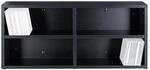 Music Store CD-Shelf 180, Schwarz, Stabile MDF-Holz CD-Box, Aufbewahrung f&uuml;r 180