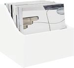 vidaXL LP Plattenbox 2 STK. Wei&szlig; 37 x 33 x 32 cm Holzwerkstoff | Holzwerkstoff...