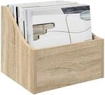 vidaXL LP Plattenbox 2 STK. Sonoma-Eiche 37 x 33 x 32 cm Holzwerkstoff 