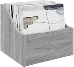 vidaXL LP Plattenbox 2 STK. Sonoma-Grau 37 x 33 x 32 cm Holzwerkstoff |...