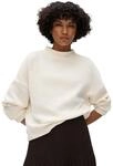 OPUS Sweatshirt Damen | Piqu&eacute;-Optik, Samtige Oberfl&auml;che, Funnel Neck