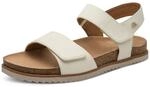 Jana Damen Sandalen flach mit Klettverschluss Vegan