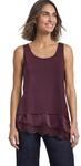 Street One Damen 3232232 Top mit Rundhals und dekorativer Spitze (1er Pack)