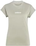 adidas Damen Essentials Linear Cotton T-Shirt (1er Pack)