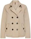 camel active Damen Cropped Trench | Blazer mit Knopfleiste und Taschen im Relaxed Fit