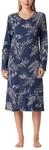 Schiesser Damen Nachthemd Langarm weiche Baumwolle Bigshirt mit Taschen