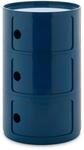 Kartell Componibili Big, Container 3-f&auml;cher, Durchmesser 42 cm, Blau