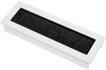 SOTECH 1 x Kabeldurchlass Toledo Alu wei&szlig; eloxiert 150 x 70 mm | Einbauma&szlig;:...