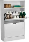 tectake&reg; Schuhschrank, Schuhkipper, Organizer Regal Schrank schmal und hoch,