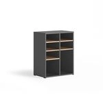 Vicco Schuhschrank Lysander, Anthrazit/Goldkraft Eiche, 53 x 65.5 cm | mit 7...