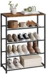 WOLTU Schuhregal 4 Ebenen, Schuhablage mit Sitzbank, 63x83x30 cm | Schuhst&auml;nder