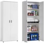 Home Collective Mehrzweckschrank 75cm breit mit 2 T&uuml;ren 4 Einlegeb&ouml;den...