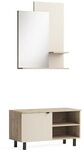 Vicco Garderobe Puerto, Eiche/Cashmere, 2- er Set | 2- er Set