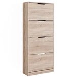 Vicco Schuhkipper Luca, Sonoma, 59 x 137 cm | mit 4 Klappschubladen, zur...