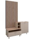 Vicco Garderobenset Elano, Greige/Eiche, 140 x 80 cm | 2 Teile