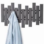 DanDiBo Wandgarderobe Schwarz Metall Modern 96713 Garderobe Wand mit Haken