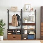 [en.casa] Garderobenst&auml;nder 2er Set Larem Kleiderst&auml;nder mit Metallgestell 2