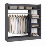 VCM Palosa Kleiderschrank H. 115 x B. 118 x T. 35 cm mit Kleiderstange &