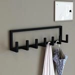 [en.casa] Wandgarderobe Lyngen mit 7 Kleiderhaken Garderobenleiste Wandhaken...