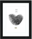 Deknudt Frames Bilderrahmen mit Passepartout - Schwarz - S66KF2 P1 18x24cm f&uuml;r Bild