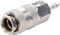 BGS 3226 | Druckluft-Schnellkupplung | 6 mm Schlaucht&uuml;lle | f&uuml;r Druckluftschl&auml;uche