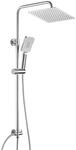 JOHO Duschset ohne Armatur, Chrom Edelstahl Duschsystem, Wassersparend...