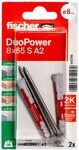 fischer DuoPower 8 x 65 S Schraube nicht rostender Stahl A2, 543796