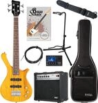 Rocktile TB-4 NHS Traveler E-Bass Natural Honey Stain Super Set, Body: Erle |...
