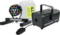 Showlite SN-400 Nebelmaschine + SPS-121 RGBW Spot Set mit 5l Fluid | Aufw&auml;rmzeit: 3