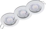 Oktaplex 3x Sedan LED Einbaustrahler 230V Stufenlos dimmbar 2700K Warmwei&szlig; |...