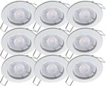 Oktaplex 9er Set Sedan LED Einbauspot 230V Stufenlos dimmbar 2700K Warmwei&szlig; |...