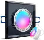 SSC-LUXon ALINA Glas Einbauspot eckig schwarz Smart RGB WLAN dimmbar | Smarter