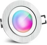 SSC-LUXon RW-2 Einbauspot silber rund flach Smart RGBW IP44 WLAN App Bad |...