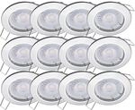 Oktaplex 12x Sedan LED Einbaustrahler 230V Stufenlos dimmbar 3000K Warmwei&szlig; |...