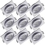 Oktaplex 9er Set Lyon Deckenspots LED Modul stufenlos dimmbar 5W | 3000K...