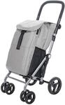 Carlett Einkaufstrolley mit 4 R&auml;dern, faltbar, 53 L Tasche bis 15 kg /10 L