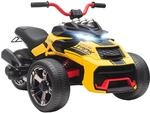 AIYAPLAY Elektro Quad f&uuml;r Kinder 12V Kinderquad 3 R&auml;der 3-8 Jahre Gelb 