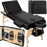 tectake&reg; Mobile Massageliege klappbar, mit 3 Zonen, Massagetisch mit 7,5cm