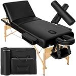 tectake&reg; Mobile Massageliege mit 3 Zonen, klappbar, mit 7,5 cm Polsterung, bis...