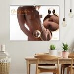 Glanzperlen - Wassertropfen auf nackter Haut (Wandkalender 2027 DIN A2 quer),