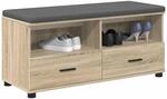 vidaXL Flurbank Sonoma-Eiche 100 x 38 x 46 cm