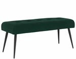 vidaXL Bank mit Knopfheftung Dunkelgr&uuml;n 110 x 40 x 46 cm Samt